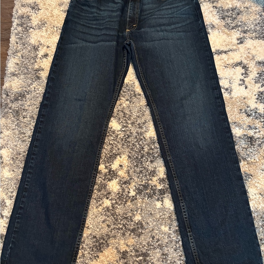 Wrangler Men's Deep Indigo Straight Jeans